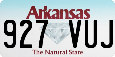 AR license plate 927VUJ