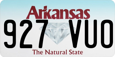 AR license plate 927VUO