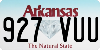 AR license plate 927VUU