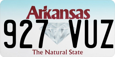 AR license plate 927VUZ