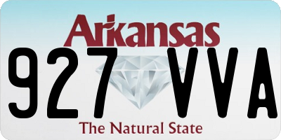 AR license plate 927VVA