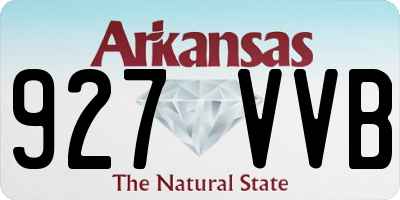 AR license plate 927VVB