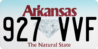 AR license plate 927VVF