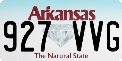 AR license plate 927VVG