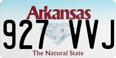 AR license plate 927VVJ