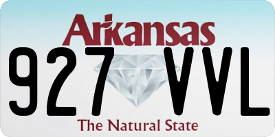 AR license plate 927VVL