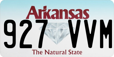 AR license plate 927VVM
