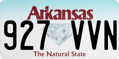 AR license plate 927VVN