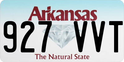 AR license plate 927VVT