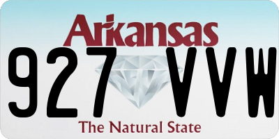 AR license plate 927VVW