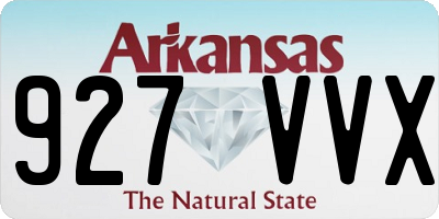 AR license plate 927VVX