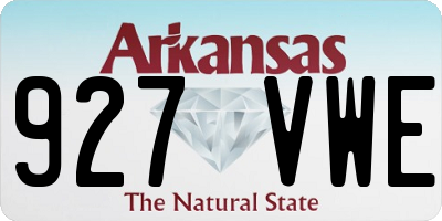 AR license plate 927VWE