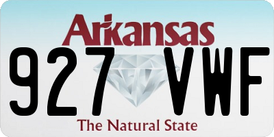 AR license plate 927VWF