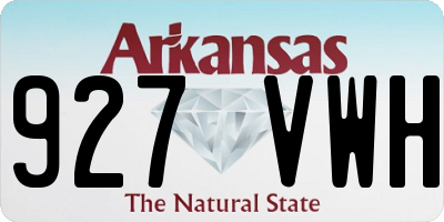AR license plate 927VWH
