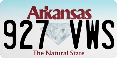 AR license plate 927VWS