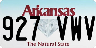 AR license plate 927VWV