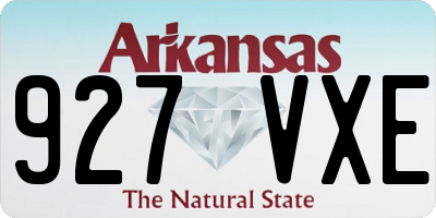AR license plate 927VXE