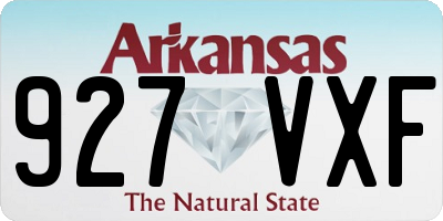 AR license plate 927VXF
