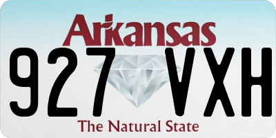 AR license plate 927VXH