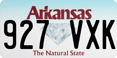 AR license plate 927VXK