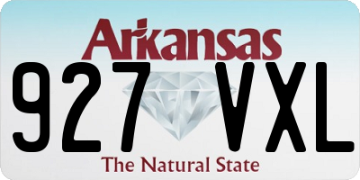 AR license plate 927VXL