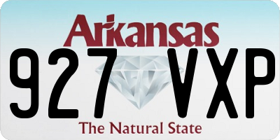 AR license plate 927VXP