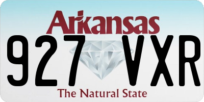 AR license plate 927VXR