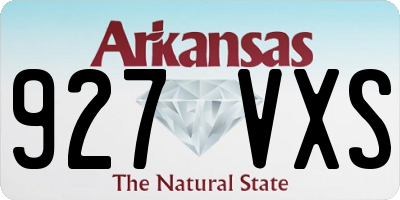 AR license plate 927VXS