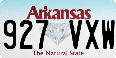 AR license plate 927VXW