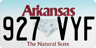 AR license plate 927VYF