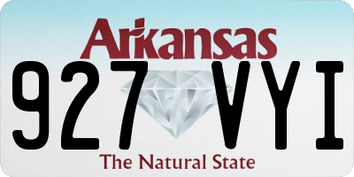 AR license plate 927VYI