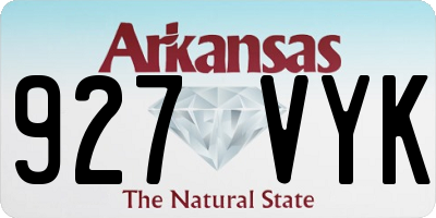 AR license plate 927VYK