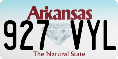 AR license plate 927VYL