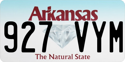AR license plate 927VYM