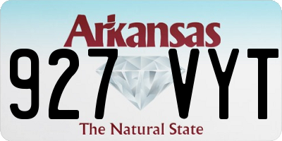 AR license plate 927VYT