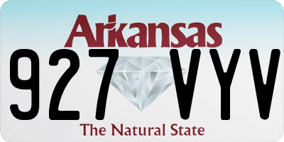 AR license plate 927VYV