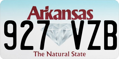 AR license plate 927VZB