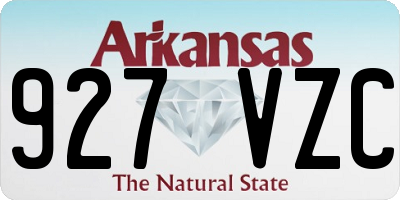 AR license plate 927VZC