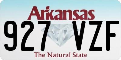 AR license plate 927VZF