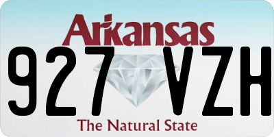 AR license plate 927VZH