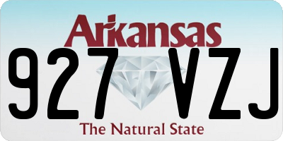 AR license plate 927VZJ