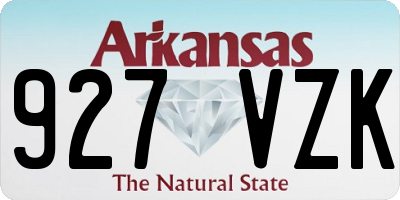 AR license plate 927VZK