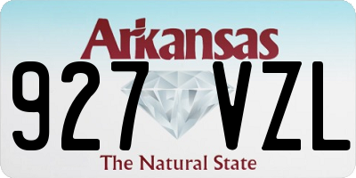AR license plate 927VZL
