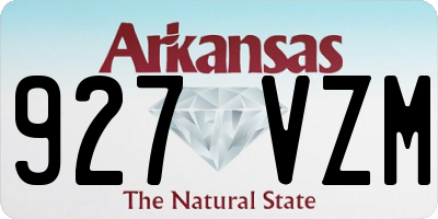 AR license plate 927VZM