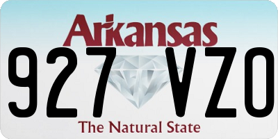 AR license plate 927VZO