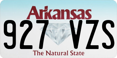 AR license plate 927VZS