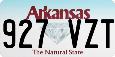 AR license plate 927VZT