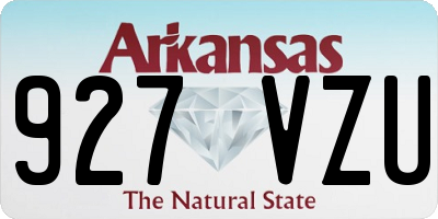 AR license plate 927VZU