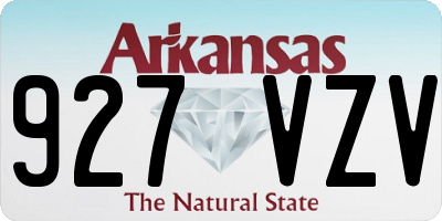 AR license plate 927VZV