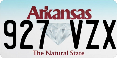AR license plate 927VZX